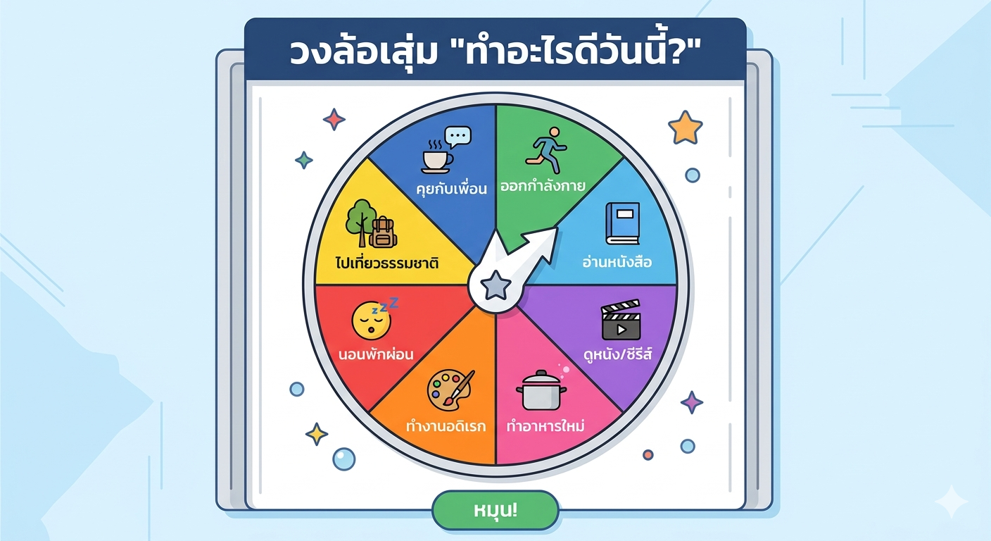 วงล้อสุ่มทำอะไรดีวันนี้